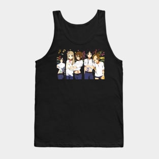 Mio and Ritsu's Dynamic Duo K-on! Drum and Bass Tee Tank Top